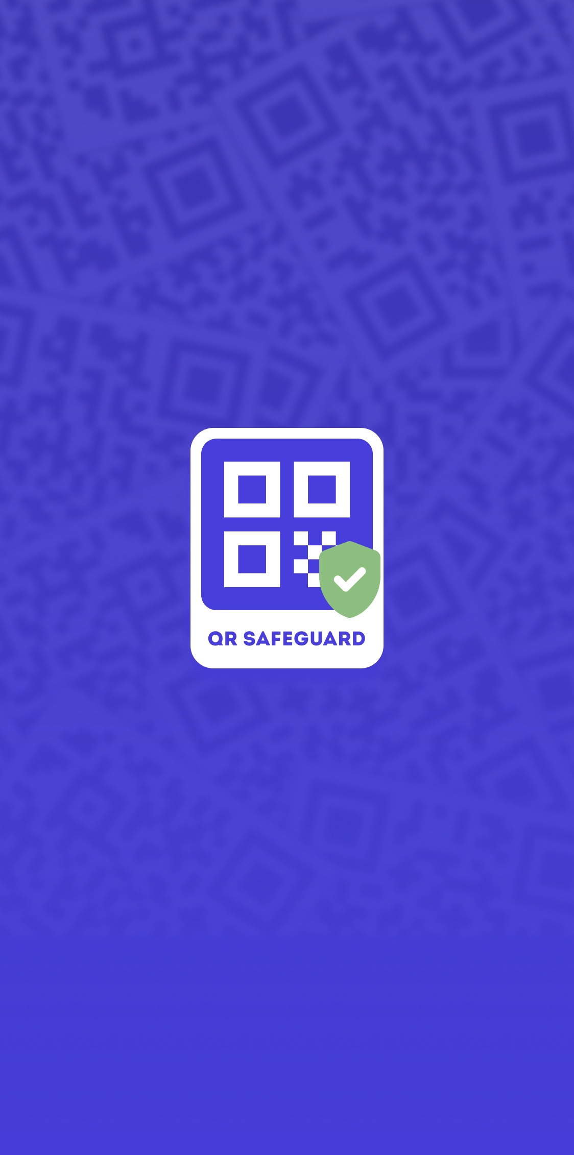 The QR SafeGuard logo showing that we take privacy seriously and that we don't store any of your data.